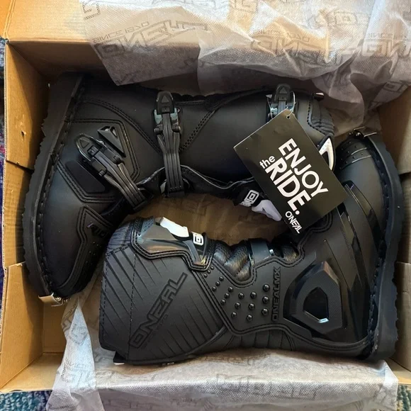 O'Neal Youth Rider Boots - Black NWT - Picture 4 of 13